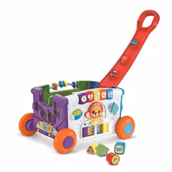 VTech SUPER CHARIOT INTERACTIF MULTI-ACTIVITÉS, 12 mois, Batteries requises, Multicolore, 1,76 kg