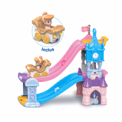 VTech TUT TUT BOLIDES DISNEY PRINCESSES - CHÂTEAU - TOBOGGAN ENCHANTÉ (+ LE CARROSSE MARIAGE ENCHANTÉ DE CENDRILLON), Véhicul ...