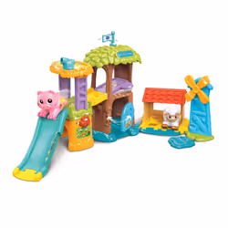 VTech Tut Tut Aventures TUT TUT ANIMO BISOUS - SUPER MAISON TOBOGGAN (+ VIOLETTE, LA VACHE PIPELETTE) - Vue supplémentaire 2
