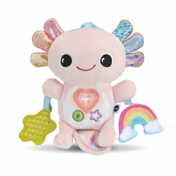 VTech Baby ELIOTT, BEBE AXOLOTL MUSICAL, 0,25 an(s), Sonore, Batteries requises, AAA, Tissu, Multicolore