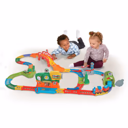 VTech Tut Tut Aventures TUT TUT BOLIDES - SUPER CIRCUIT TRAIN ÉDUCATIF (ADAM, TRAIN MARCHAND) - Vue supplémentaire 4
