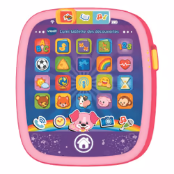 VTech Lumi tablette des découvertes rose, 0,75 an(s), Batteries requises, AAA, Rose