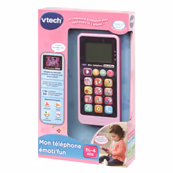 VTech Mon téléphone émoti'fun rose - Vue supplémentaire 4