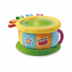 VTech Baby Pluchen Lichtjestrommel, 0,5 an(s), Sonore, Fonction vocale, Batteries requises, AA, Synthétique, Peluche