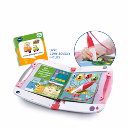 VTech MagiBook STARTER PACK ROSE + LIVRE CORY BOLIDES