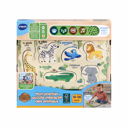 VTech MON PREMIER PUZZLE INTERACTIF DES ANIMAUX (JOUET BOIS FSC®) - Vue supplémentaire 3