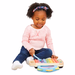VTech Play Green XYLO-TAMBOURIN LUMI MAGIQUE (JOUET BOIS FSC®)