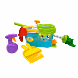 VTech 1, 2, 3, imite moi P'TIT CHARIOT DE MÉNAGE MAGI'CLEAN, 3 an(s), Batteries requises, AA, Plastique, Multicolore