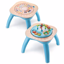VTech TABLE D'ACTIVITÉS ÉVOLUTIVE NATURE (JOUET AVEC PARTIE BOIS CERTIFIÉ FSC®), 0,75 an(s), Plastique, 2,88 kg, Multicolore