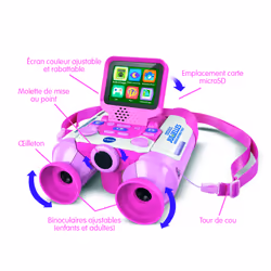 VTech GENIUS XL - JUMELLES VIDEO INTERACTIVES ROSE - Vue supplémentaire 2