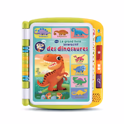 VTech Jouets Electroniques Educatifs GRAND LIVRE INTERACTIF DINOS, 3 an(s), Batteries requises, AA, Plastique, Multicolore