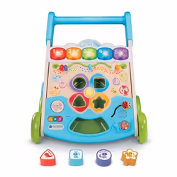 VTech SUPER TROTTEUR NATURE INTERACTIF (JOUET AVEC PARTIE BOIS CERTIFIE FSC®), Plastique, Multicolore