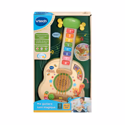 VTech MA GUITARE LUMI MAGIQUE (JOUET AVEC PARTIE BOIS CERTIFIE FSC)
