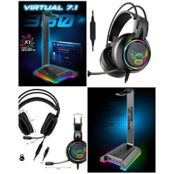 Casque Gamer - RGB - 7.1 Virtuel - Circum-aural - Filaire - Noir