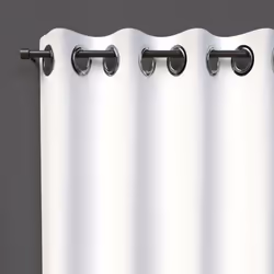 Description générale Ce rideau à œillets occultant en blanc est conçu pour habiller vos fenêtres tout en bloquant la lumière ...