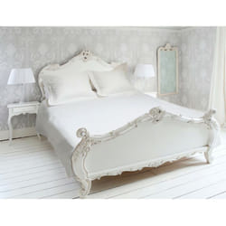 Eden - Parure de drap 4 pièces en percale satin, coloris blanc