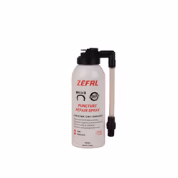 Zefal REPAIR SPRAY, Kit de réparation, Pneu, Vélo urbain, Vélo de route, Aérosol, Noir, Blanc, 150 ml