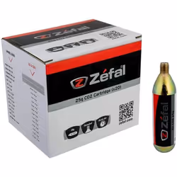 Boîte de 20 cartouches d'air CO2 avec vis Zefal