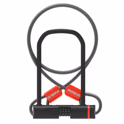 Antivol U vélo combinaison avec câble avec support clip - Zefal K-Traz U13 A Sold Secure Niveau Silver