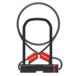 Antivol U vélo combinaison avec câble avec support clip - Zefal K-Traz U13 A Sold Secure Niveau Silver