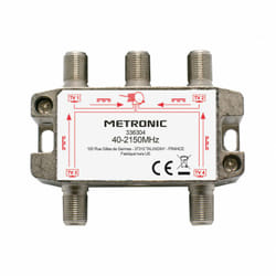 Metronic - Répartiteur tv/sat 4 sorties à fiche f blindé métal