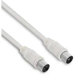 Metronic - Câble tv coaxial 9,52 mm mâle/fem. 10 m - blanc