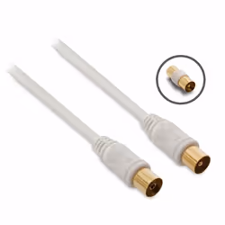 Sert à relier deux appareils équipés de fiches 9,52 mm (exemple : prise d'antenne murale vers téléviseur ou décodeur TNT, VCR ...