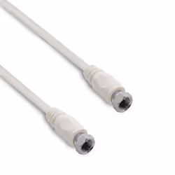 Câble TV satellite coaxial - METRONIC - 10 m - Fiches F mâle-mâle - Blindé - Neuf