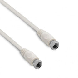 Câble TV satellite coaxial - METRONIC - 10 m - Fiches F mâle-mâle - Blindé - Neuf