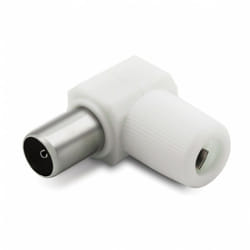 Fiche tv coudée 9,52 mm fem.