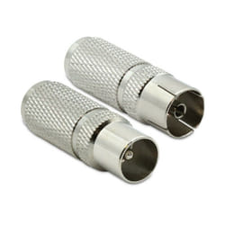 Metronic - Fiche tv (lot de 2) à visser 9,52 mm mâle+fem.