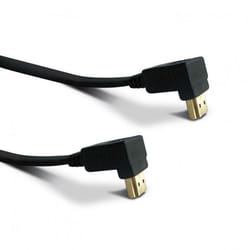 Câble HDMI - METRONIC - Plat coudé - 15 m - High Speed - Connecteurs dorés