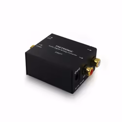 Ce convertisseur permet de transformer les signaux audio numériques optiques (Toslink) et coaxiaux en signaux analogiques RCA ...