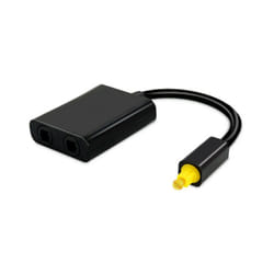 Metronic - Répartiteur Toslink (fibre optique) vers 2 ports Toslink mâle/fem