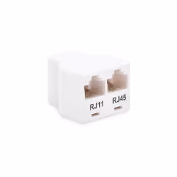 Permet de raccorder deux équipements (téléphones, modem, ), lun pourvu dun connecteur RJ11, lautre dun RJ45, sur une même lig ...