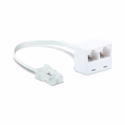 Permet de brancher sur une prise RJ45 dun réseau téléphonique deux équipements dotés dune fiche RJ11 mâle. Les 2 équipements ...