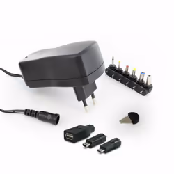 Cette alimentation universelle permet d'alimenter et charger tous les petits appareils électroniques jusqu'à 1.5 A (certains  ...