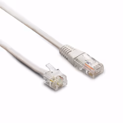 Permet de relier votre téléphone, fax ou modem à la prise murale RJ45. Sa longueur de 5 mètres vous permettra de pouvoir amén ...