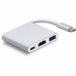 Cet adaptateur vous permet d'ajouter plusieurs ports à votre ordinateur ou smartphone/tablette via son port USB Type C. En ef ...