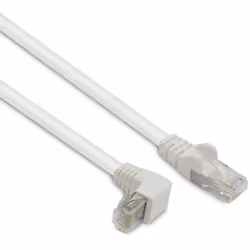 Permet de relier deux équipements réseaux pourvus d'un port Ethernet RJ45. Muni dune prise coudée à 90 degrés, elle rend la c ...