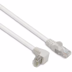Permet de relier deux équipements réseaux pourvus d'un port Ethernet RJ45. Muni dune prise coudée à 90 degrés, elle rend la c ...