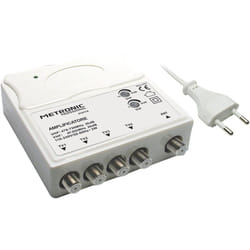 Metronic - Amplificateur interne 1 entrée-4 sorties 1 entrée Uhf-Vhf - 4 sorties tv