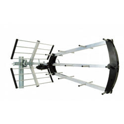 Metronic - Antenne d'extérieur trinappe 20 dB à fiche f dépliable