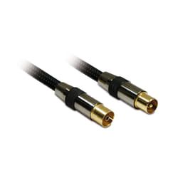 Metronic 419002 câble coaxial Antenne 5 m Noir