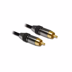 Metronic 419201, RCA, Mâle, RCA, Mâle, 1,5 m, Noir