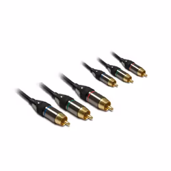 Metronic 419205, 3 x RCA, Mâle, 3 x RCA, Mâle, 1,5 m, Noir