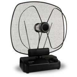 Metronic - Antenne d'intérieur Tersera amplifiée fm/dab+ 4K 59 dB - noire
