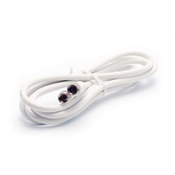 Metronic 438032 câble coaxial 2 m F Blanc