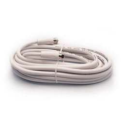 Metronic 438035 câble coaxial 5 m F Blanc