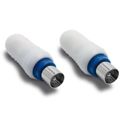 Metronic 438101 connecteur coaxial Type F 2 pièce(s)